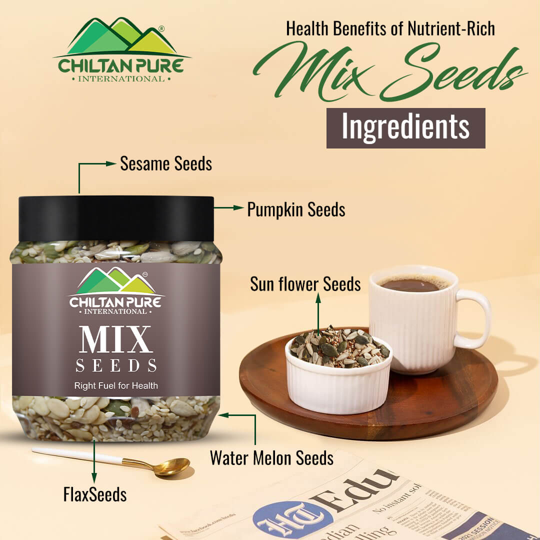 Mix Seeds – Rich in Antioxidants, Metabolism Booster & Good Source of Omega-3 - ChiltanPure