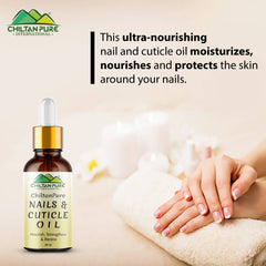 Nails & Cuticle Oil – Moisturizes & Strengthen Nails & Cuticle, Rejuvenates Dry, Damaged & Inflamed Nails, Protects Against Infections - ChiltanPure