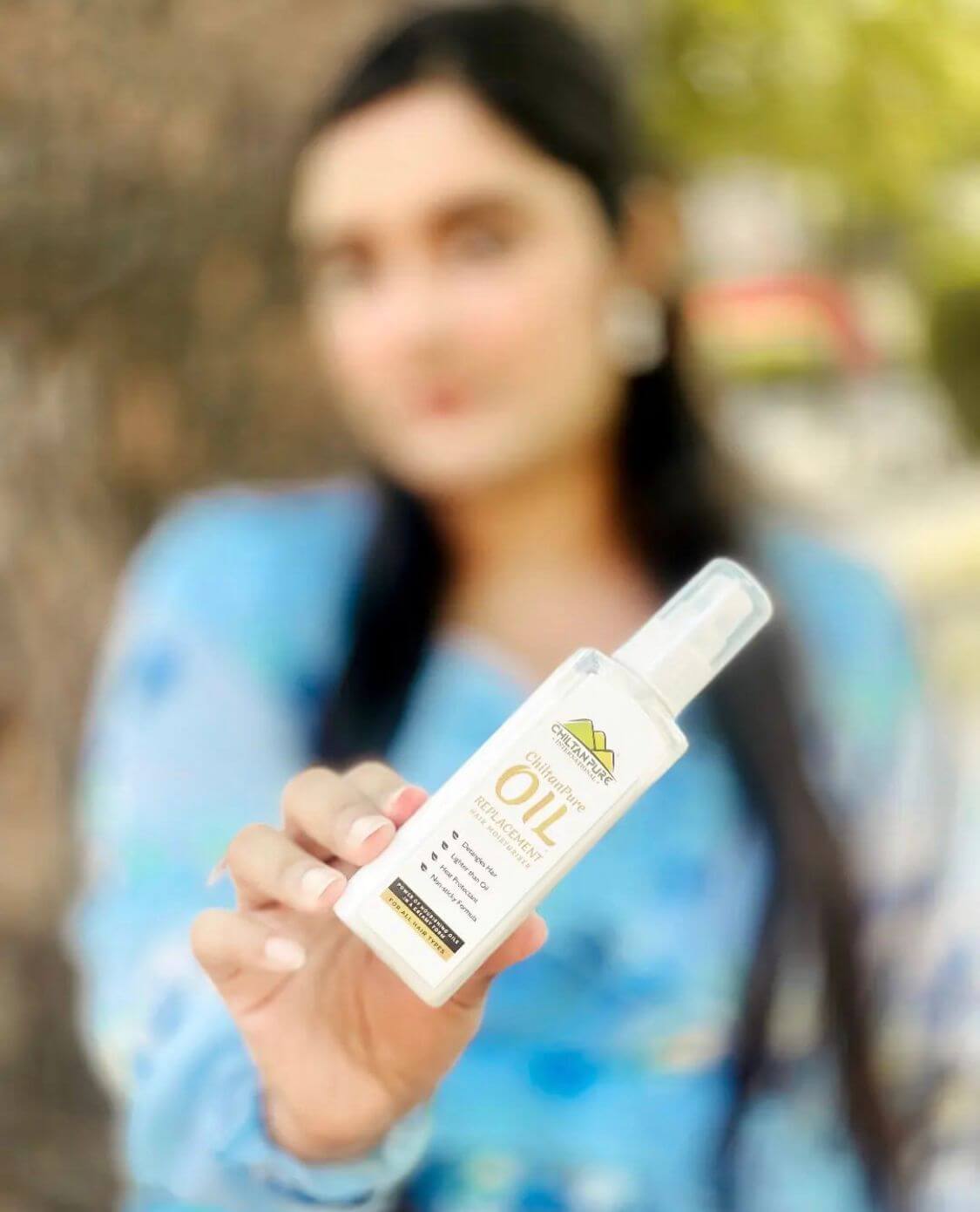 Oil Replacement For Hair - Nourishes hair, Heat protectant & Detangles hair - ChiltanPure