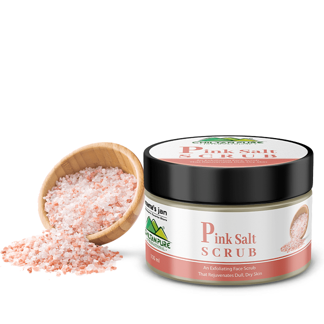 Pink Salt Face & Body Scrub €“ Face Scrub To Exfoliate Dead Skin, Balance Body's pH, Nourishes & Moisturizing Skin - ChiltanPure
