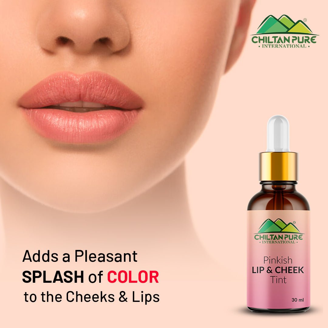 Pinkish Lips 👄 &amp; Cheek Tint - Organic Liquid stain for lips, Nourish Lips &amp; Hydrate lips all day - Most Favourite Tint in PAK 🇵🇰 - ChiltanPure