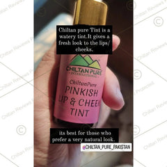 Pinkish Lips 👄 & Cheek Tint - Organic Liquid stain for lips, Nourish Lips & Hydrate lips all day - Most Favourite Tint in PAK 🇵🇰 - ChiltanPure