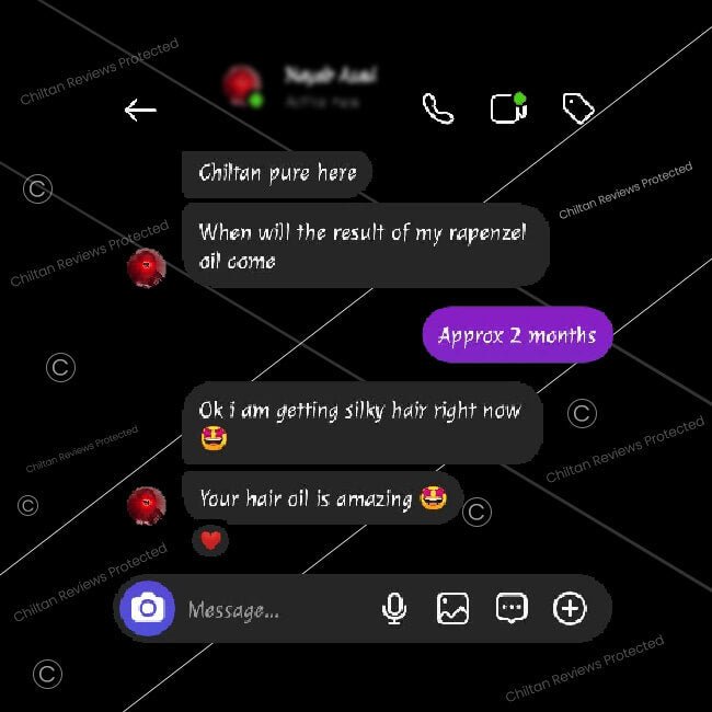 Rapunzel Hair Oil - Combinations of Different Herbal Oils, Prevents From Dandruff & Hair Fall, Improves Hair Growth & Promotes Shiny, Strong Hair,,♀️👩 Women's First Choice - ChiltanPure