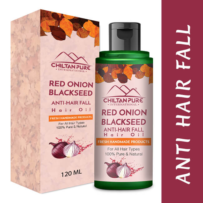 Red Onion Blackseed Oil- Enhances Hair Growth, Anti-Hair fall, Prevents Premature Hair Growing, Makes Hair Strong & Glossy - ChiltanPure