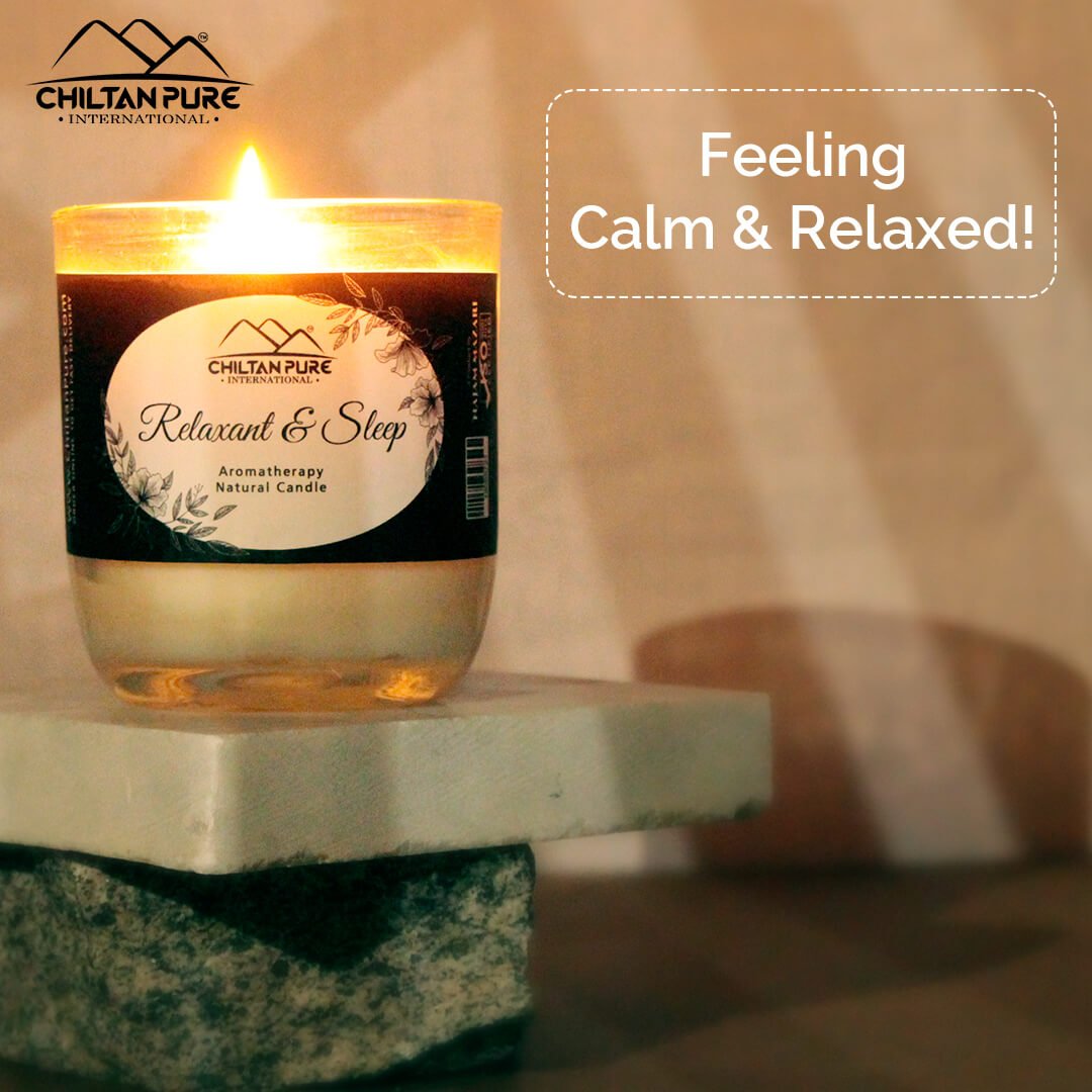 Relaxant & Sleep Aromatherapy Candle - The Flame to Relax You!! - ChiltanPure