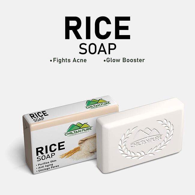 Rice Soap - Purifies Skin, Anti-Aging, Unclog Pores - ChiltanPure