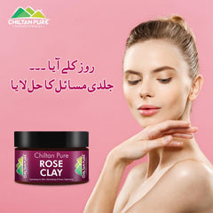 Rose Clay – Rose clay gently polish, smooth & physically exfoliates the skin, Maintain Natural PH level – Improve Elasticity, Reduce redness on skin - ChiltanPure