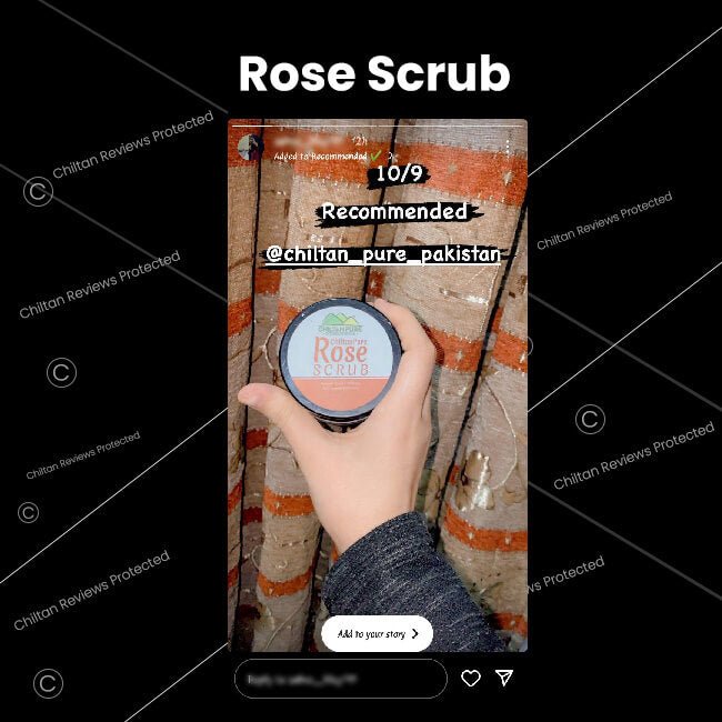 Rose Face & Body Scrub – Gentle Smoothing Face Scrub – Exfoliate & Moisturize Skin, Good For All Skin Types - ChiltanPure