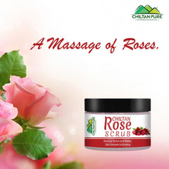 Rose Face & Body Scrub – Gentle Smoothing Face Scrub – Exfoliate & Moisturize Skin, Good For All Skin Types - ChiltanPure