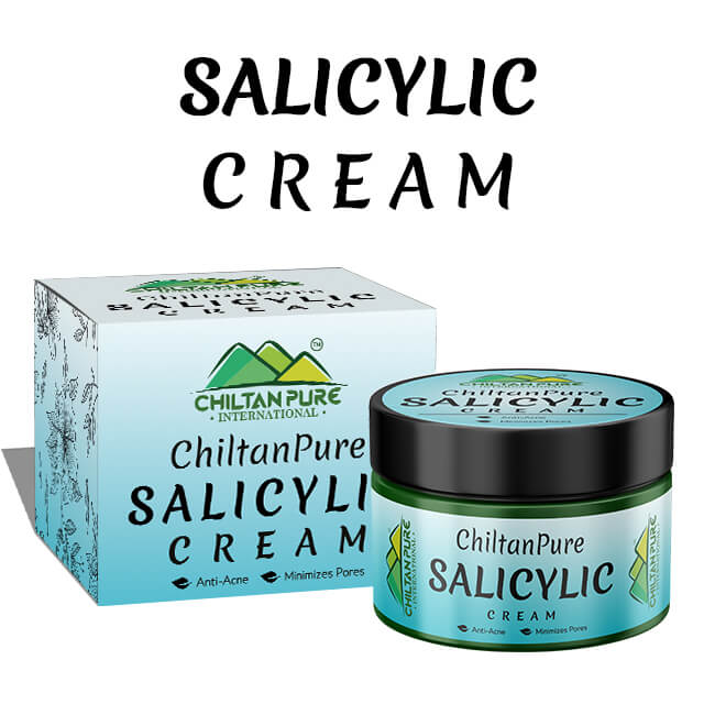 Salicylic Cream – Exfoliates Skin, Anti-Acne, Lighten Acne Scars, Makes Skin Healthy & Glowing - ChiltanPure