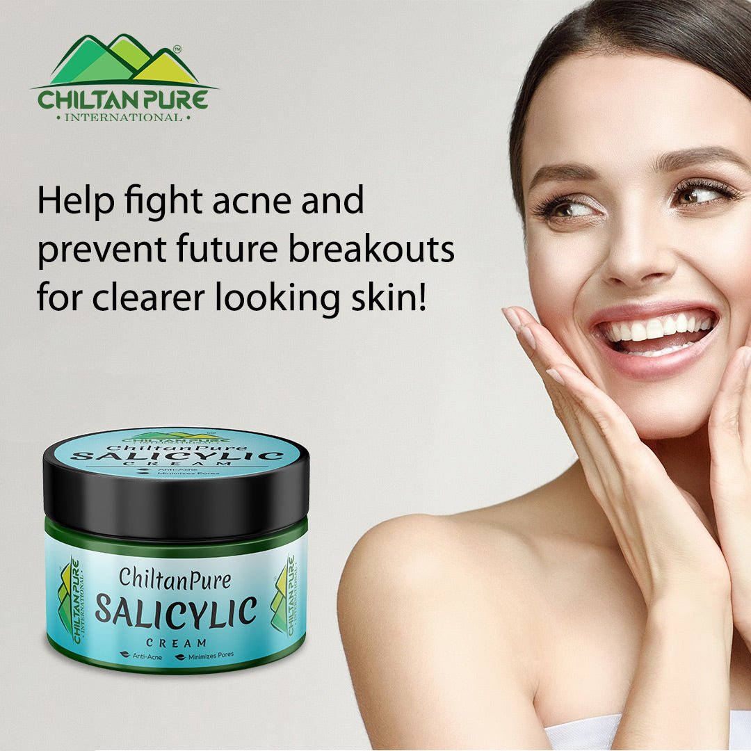 Salicylic Cream – Exfoliates Skin, Anti-Acne, Lighten Acne Scars, Makes Skin Healthy & Glowing - ChiltanPure
