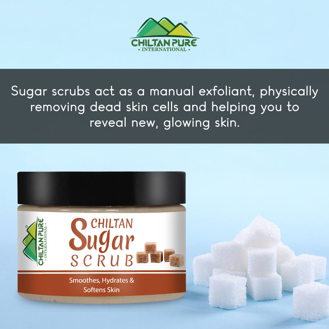 Sugar Face & Body Scrub – Moisturizing & Exfoliating Skin, Fights Acne Scars, Fine Lines & Wrinkles, Reduce The Appearance Of Cellulite - ChiltanPure