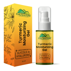 Turmeric Moisturizing Gel – Activated with Hyaluronic, Glycolic Acid & Remove Impurities - ChiltanPure