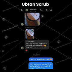 Ubtan Face & Body Scrub – Exfoliates Clogged Pores, Removes Impurities & Brightens Up Your Skin, Suitable For All Skin Types - ChiltanPure