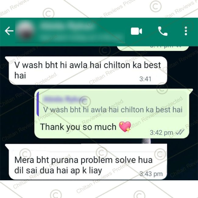 V Wash Feminine Hygiene Vaginal Wash - Antibacterial Liquid Wash Cleansing Treatment -100% Natural & Safe - Approved By Gynecologists - ChiltanPure