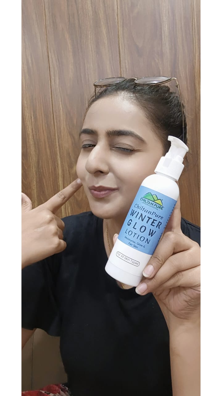 Winter Glow Lotion – Instantly Hydrates Skin, Makes Skin Soft, Supple & Brighten, Quickly Absorbed Into Skin - ChiltanPure