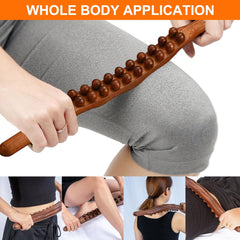 Wood Therapy Massage Stick / Tools Guasha Massage Wooden Roller - ChiltanPure