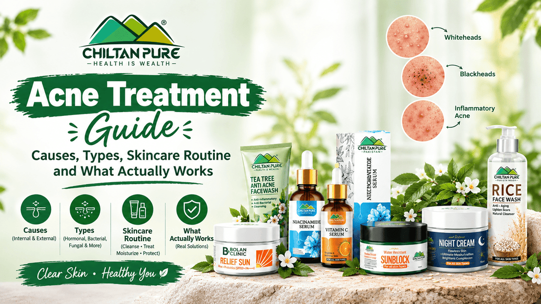 Acne Treatment Guide: Causes, Types, Skincare Routine and What Actually Works - ChiltanPure