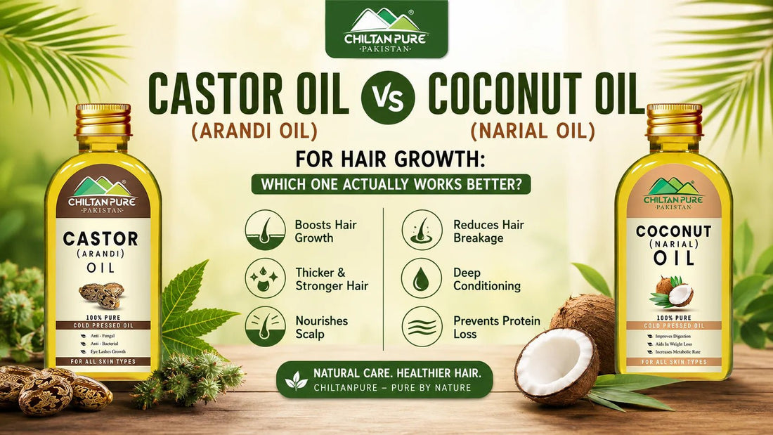 Castor Oil vs Coconut Oil for Hair Growth: Which One Actually Works Better? - ChiltanPure