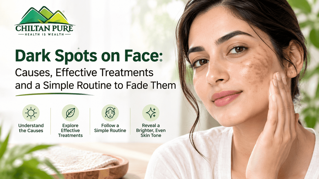 Dark Spots on Face: Causes, Effective Treatments and a Simple Routine to Fade Them - ChiltanPure