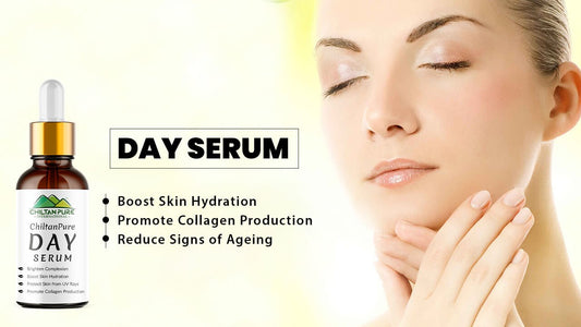 Day Serum - Brightens Skin, Boost Skin Hydration, Promote Collagen Production &amp; Reduce Signs of Ageing - ChiltanPure