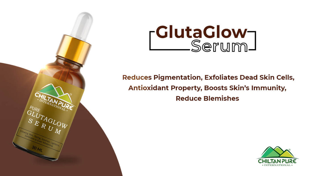 GlutaGlow Serum - Reduces Pigmentation & Exfoliates Dead Skin Cells - ChiltanPure
