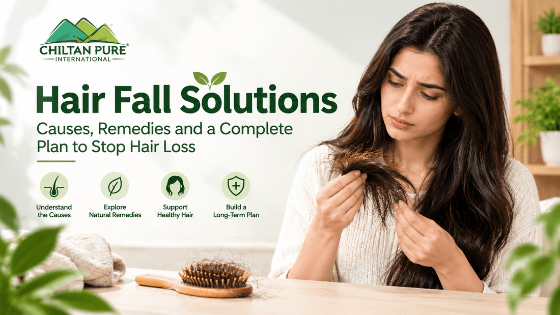 Hair Fall Solutions: Causes, Remedies and a Complete Plan to Stop Hair Loss - ChiltanPure