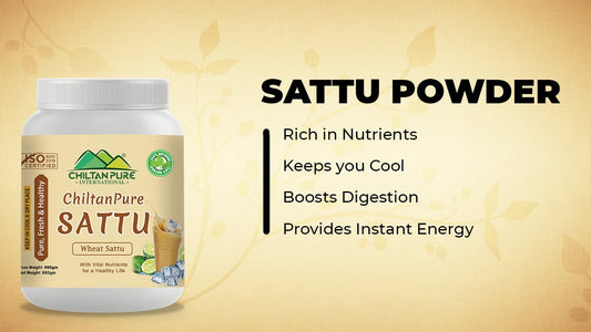 Sattu Powder - Rich in Nutrients, Keeps you Cool, Boosts Digestion &amp; Provides Instant Energy - ChiltanPure