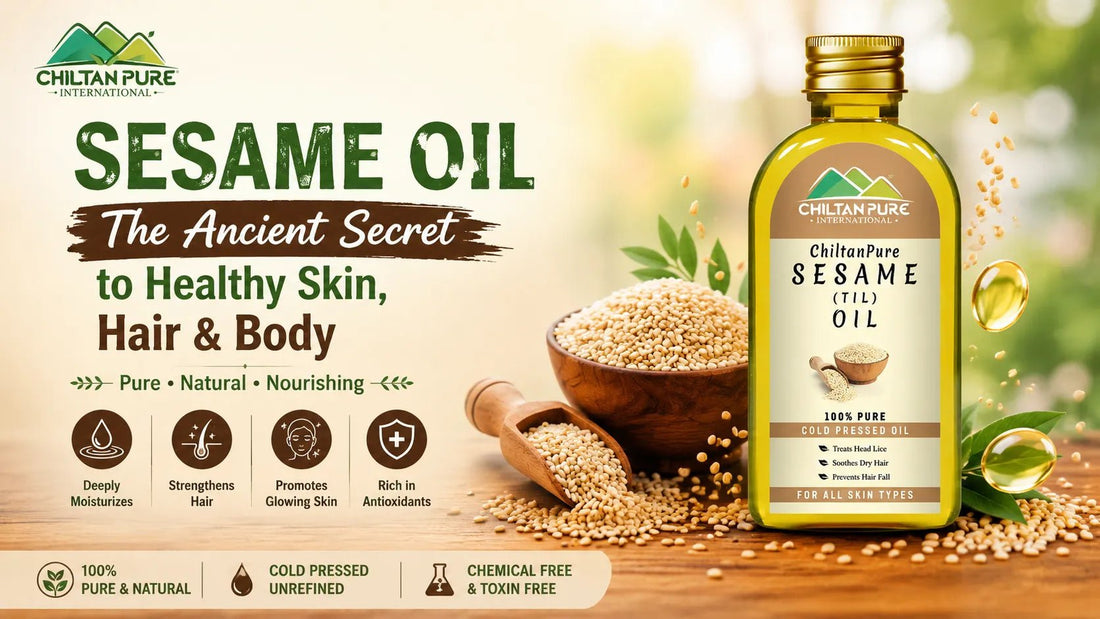 Sesame Oil Benefits: The Ancient Secret to Healthy Skin, Hair & Body - ChiltanPure