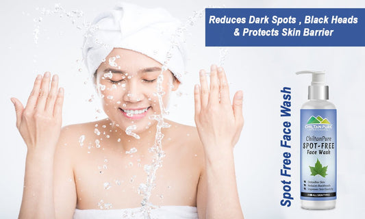 Spot Free Face Wash - Reduces Dark Spots, Black Heads &amp; Protects Skin Barrier - ChiltanPure