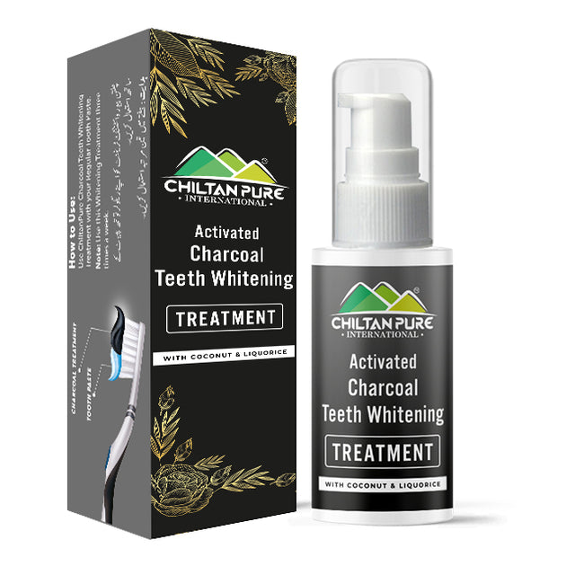 Activated Charcoal Teeth / Whitening Treatment - Whitens Teeth Naturally, Kills Cavity causing Bacteria Eliminates Bad Breath