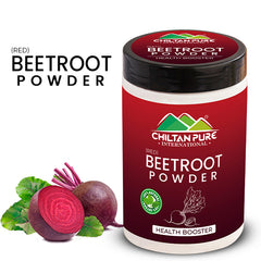 Red Organic Beetroot Powder – Better Heart Health, Healthy Blood Pressure, Healthy Blood Circulation, Perfect Skin & Lip Care (Chukandar Powder) [چکندر]