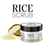 Rice Face & Body Scrub – Exfoliating Facial Scrub Formulated With Rice Microspheres, Absorbs Sebum & Makes Skin Clean, Smooth & Re-Energized
