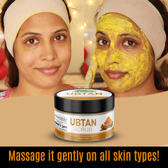 Ubtan Face & Body Scrub – Exfoliates Clogged Pores, Removes Impurities & Brightens Up Your Skin, Suitable For All Skin Types