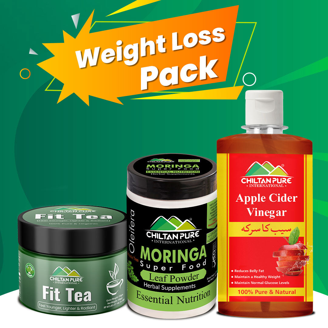 Weight Loss Kit - Apple Cider Vinegar, Moringa Powder Super Food,Fit Tea