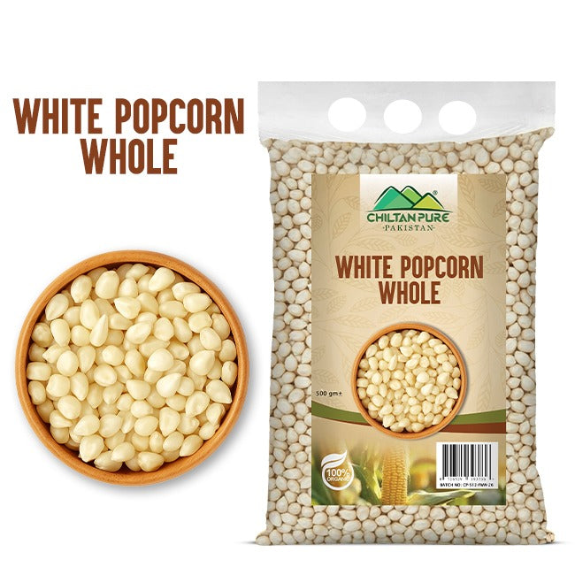 White Popcorn Whole / Safeed Popcorn Whole / سفید پاپ کارن ہول / Gross Weight 500gm±