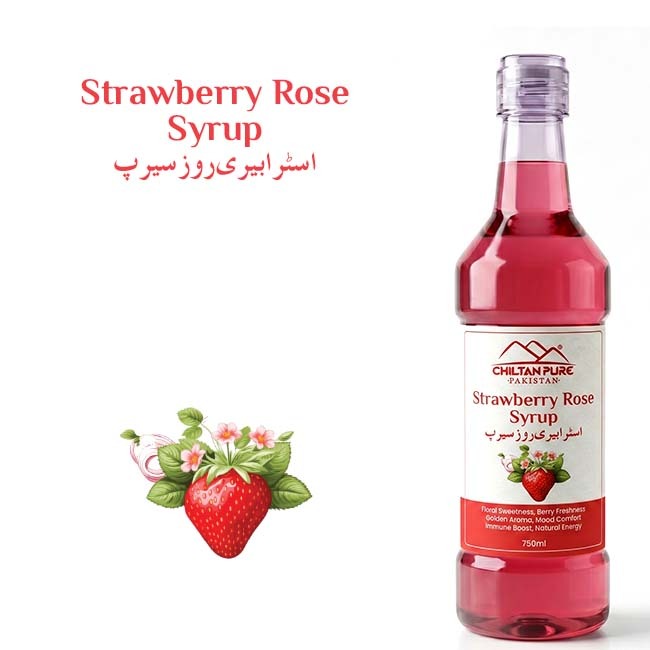 Strawberry Rose Syrup / اسٹرابیری روز سیرپ