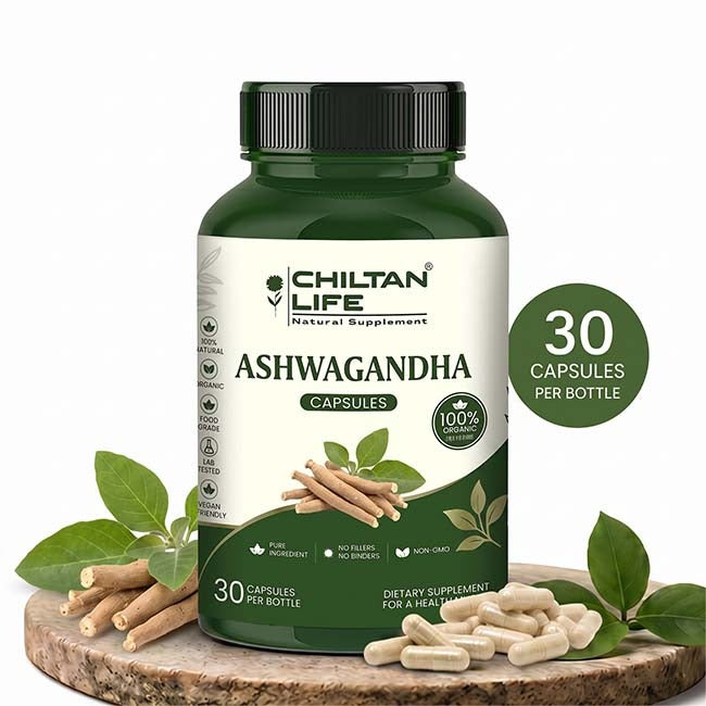 Ashwagandha Capsule 100% Natural Ashwagandha Tablets 30 Per Bottle