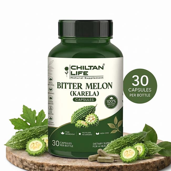 Bitter Melon Capsule 100% Natural Bitter Melon Tablets 30 Per Bottle