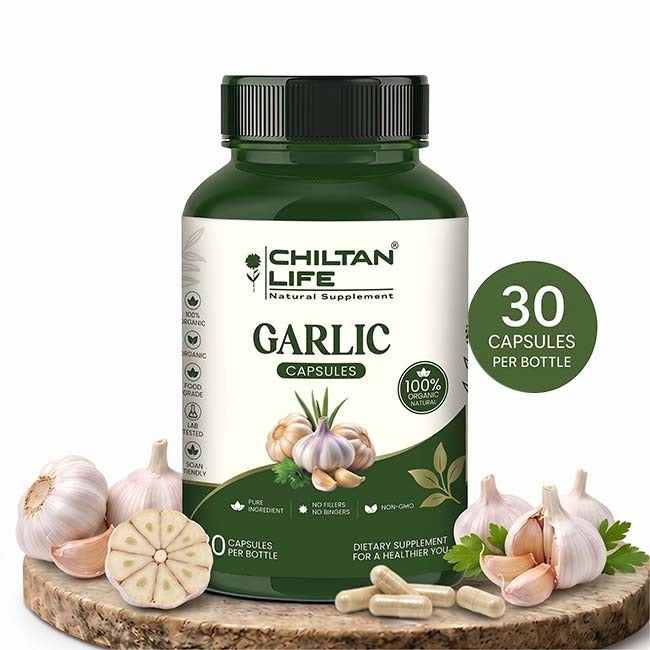 Garlic Capsule 100% Natural Garlic Tablets 30 Per Bottle 500mg