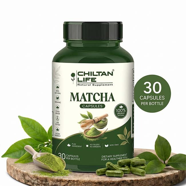 Matcha Capsule 100% Natural Matcha Tablets 30 Per Bottle 500mg