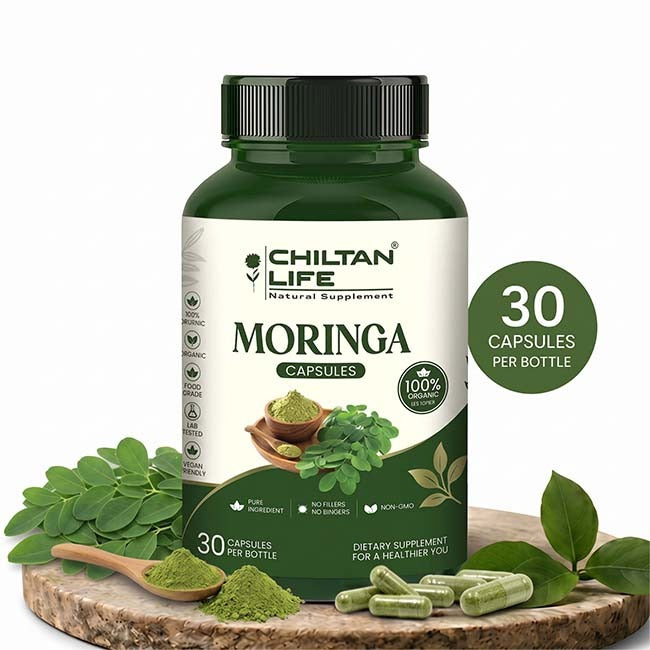 Moringa Capsule 100% Natural Moringa Tablets 30 Per Bottle 500mg