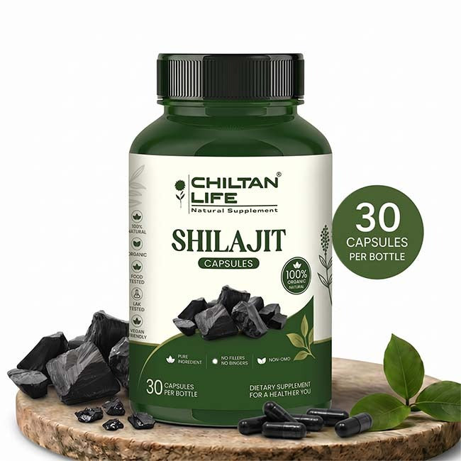 Shilajit Capsule 100% Natural Shilajit Tablets 30 Per Bottle 500mg