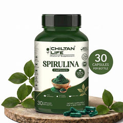 Spirulina Capsule 100% Natural Spirulina Tablets 30 Per Bottle 500mg