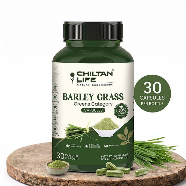 Barley Grass Capsule 100% Natural Barley Grass Tablets 30 Per Bottle 500mg