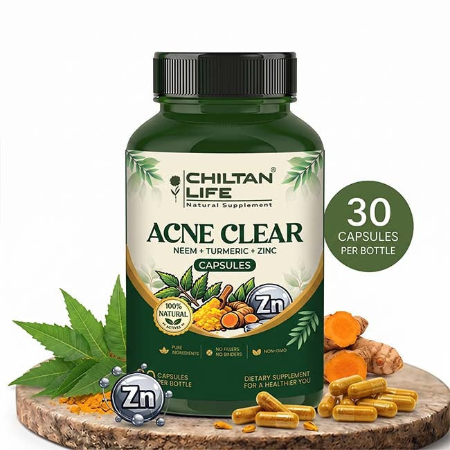Acne Clear Capsule 100% Natural Acne Clear Tablets 30 Per Bottle 500mg