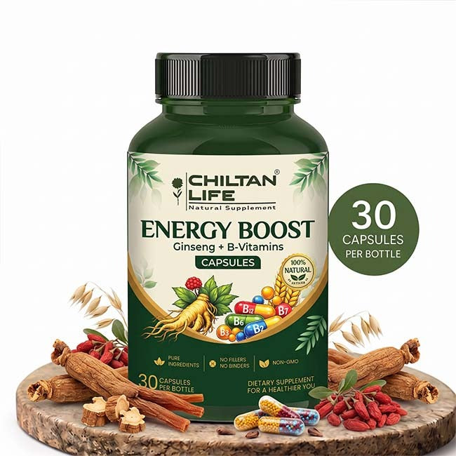 Energy Boost Capsule 100% Natural Energy Boost Tablets 30 Per Bottle 500mg