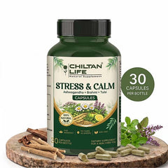 Stress & Calm Capsule 100% Natural Stress & Calm Tablets 30 Per Bottle 500mg