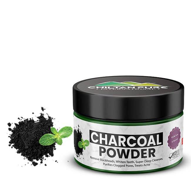 Activated Charcoal Powder – Best Exfoliator for Dead Cells on Skin & Amazing Teeth Whitener [چارکول] - ChiltanPure
