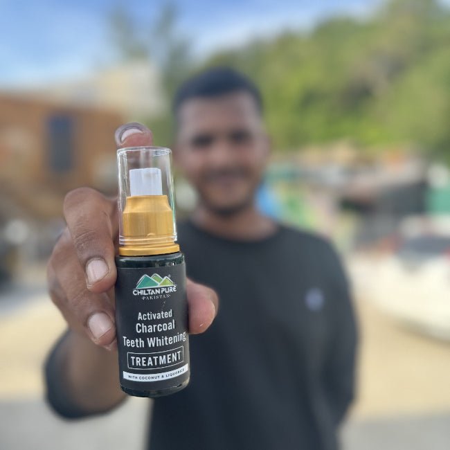 Activated Charcoal Teeth 🦷 Whitening Treatment - Whitens Teeth Naturally, Kills Cavity causing Bacteria Eliminates Bad Breath - ChiltanPure